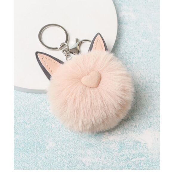 Pom Pom Cat 🐱 Keychain - Picture 3 of 5